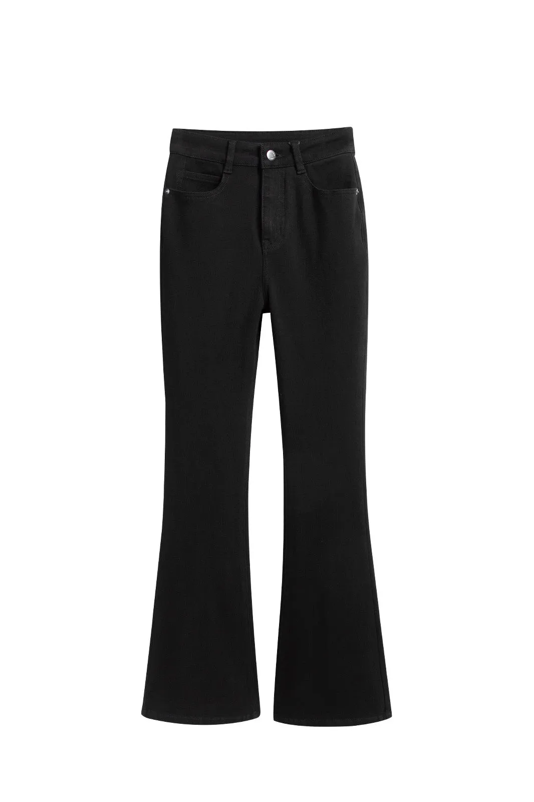 Black Slim Flare Jeans