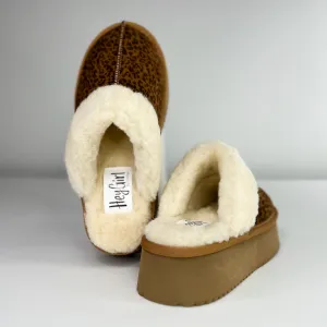 Corky Best Kept Secret Faux Suede Leopard Platform Slip Ons
