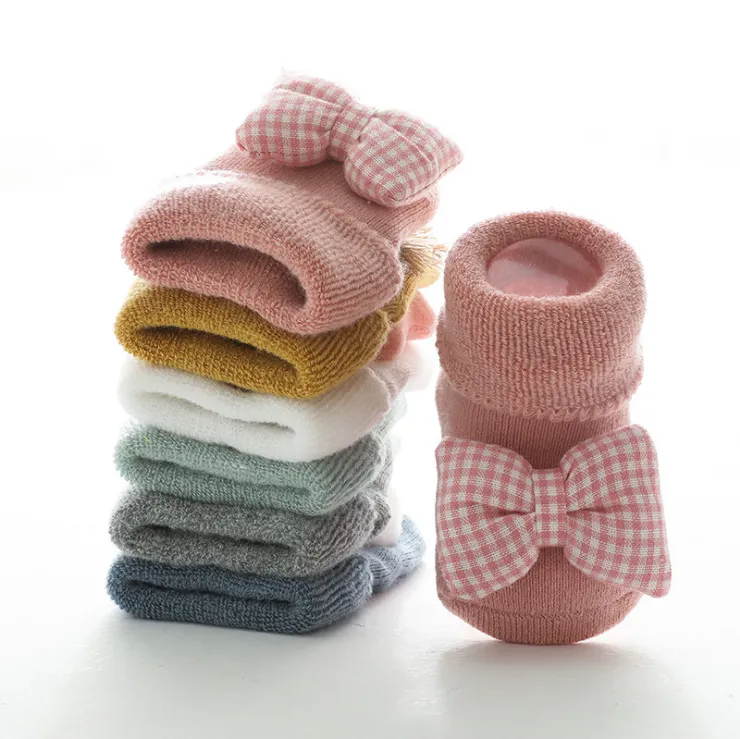 Cotton Cartoon Doll Newborn Socks: Soft, Breathable, Knee-High Baby Socks