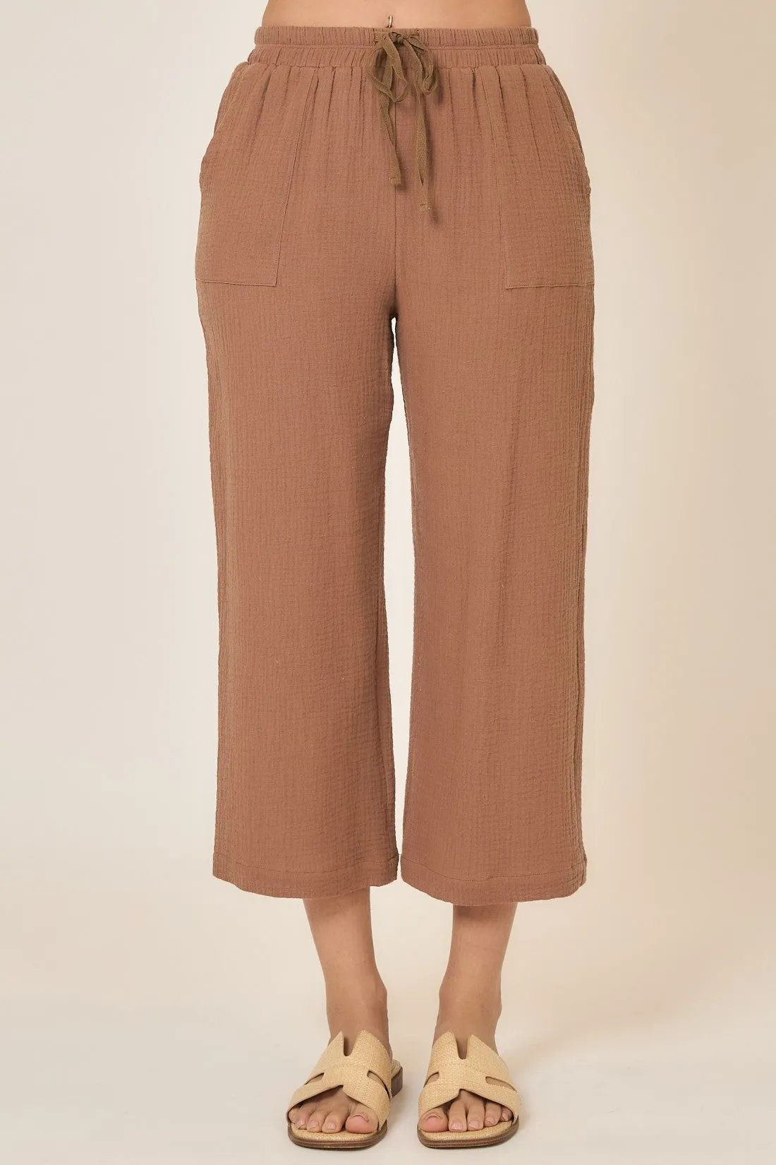 Cozy Co Gauze Capri Pants