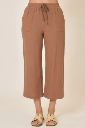 Cozy Co Gauze Capri Pants