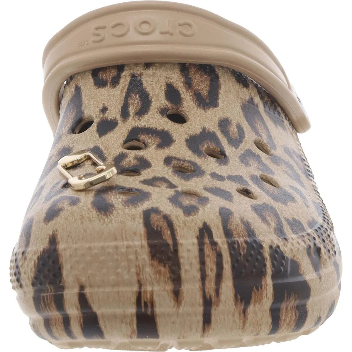 Crocs Womens Classic Lined Clueless  Faux Fur Lined Animal Print Clogs