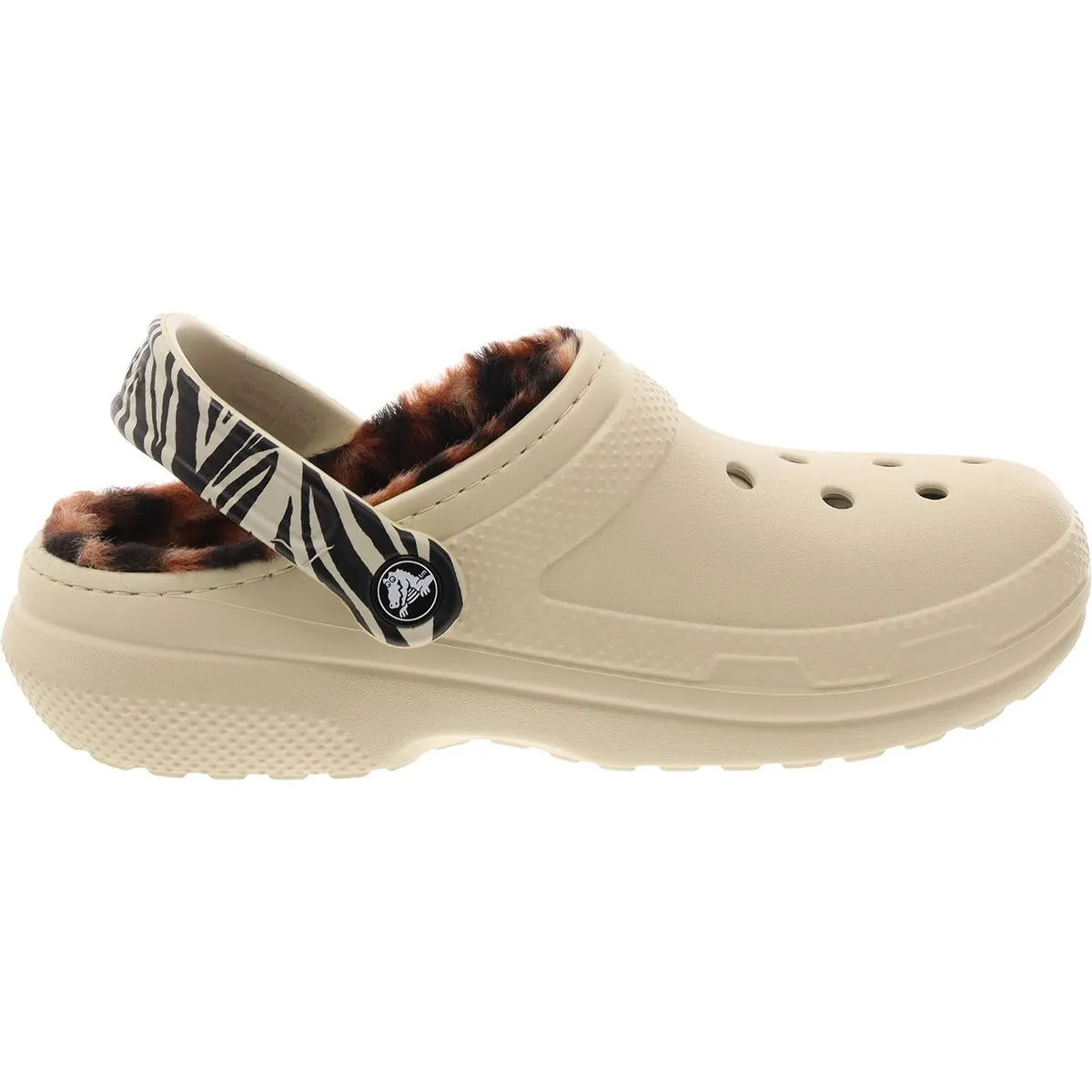 Crocs Womens CLASSIC LINED Slip On Laceless Clogs