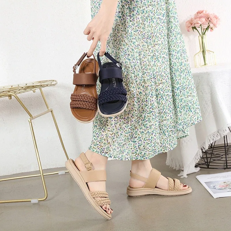 Cuzcare Orthopedic Comfortable Sandals Women Summer Open Toe Retro