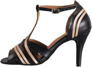 DKZSYIM Women's Professional Latin Dance Shoes Ballroom Wedding Performance Shoes,Model L018