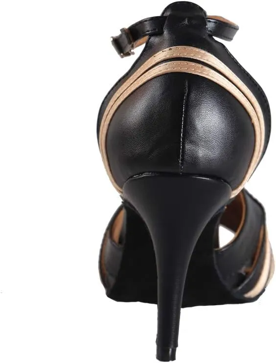 DKZSYIM Women's Professional Latin Dance Shoes Ballroom Wedding Performance Shoes,Model L018