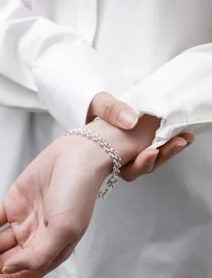 DNA Bracelet Polished Silver