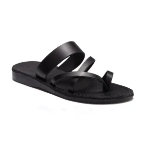 Exodus - Leather Strappy Sandal | Black