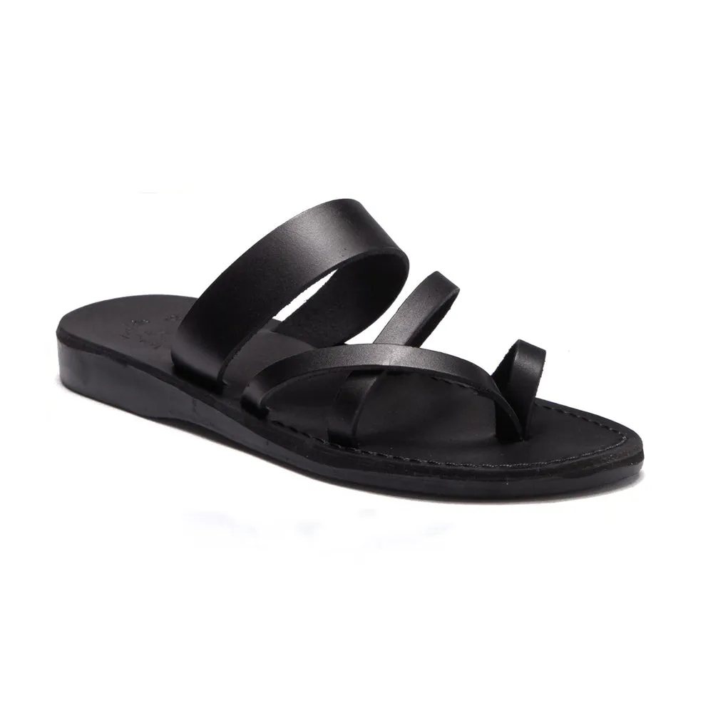 Exodus - Leather Strappy Sandal | Black