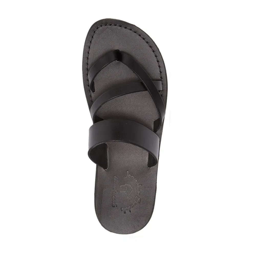 Exodus - Leather Strappy Sandal | Black