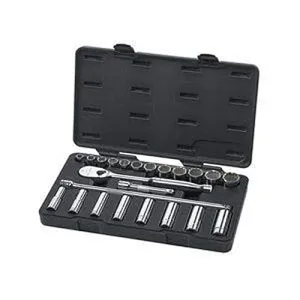 GEARWRENCH 33-Piece 1/2 In. Drive 6 Pt. Mechanics Tool Set, Standard & Deep, SAE