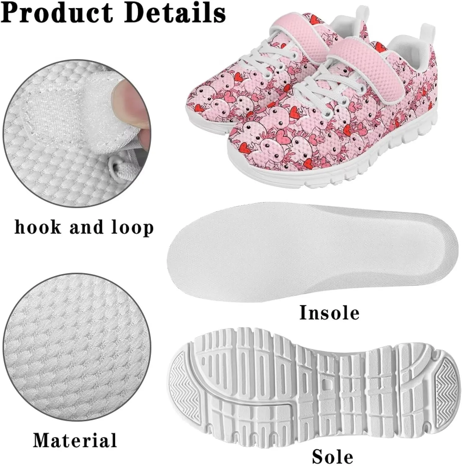 Girls Slip On Sneakers Cute Animal Little Kids Shoes School Tennis Shoes