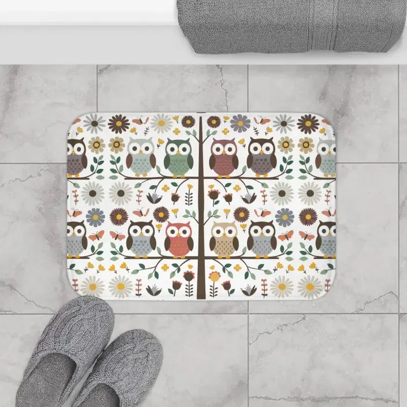 Hoot-tastic Cozy Owl Bath Mat