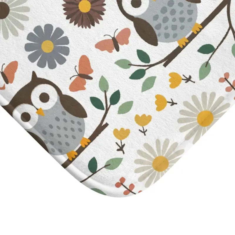 Hoot-tastic Cozy Owl Bath Mat