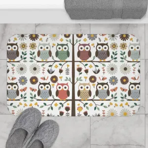 Hoot-tastic Cozy Owl Bath Mat