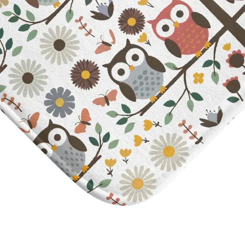 Hoot-tastic Cozy Owl Bath Mat