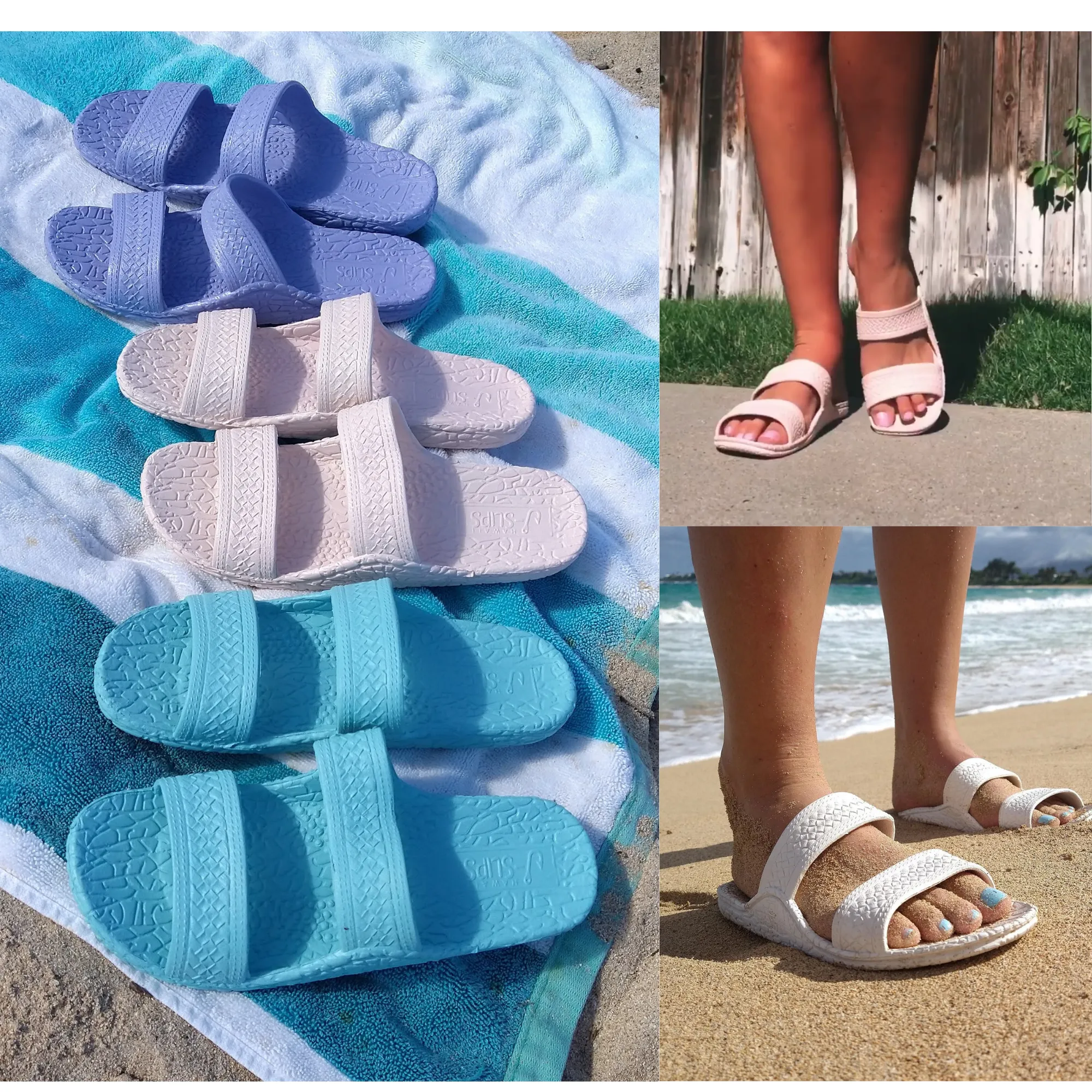 Kid’s and Women's Pastel J-Slips Hawaiian Jesus Sandals
