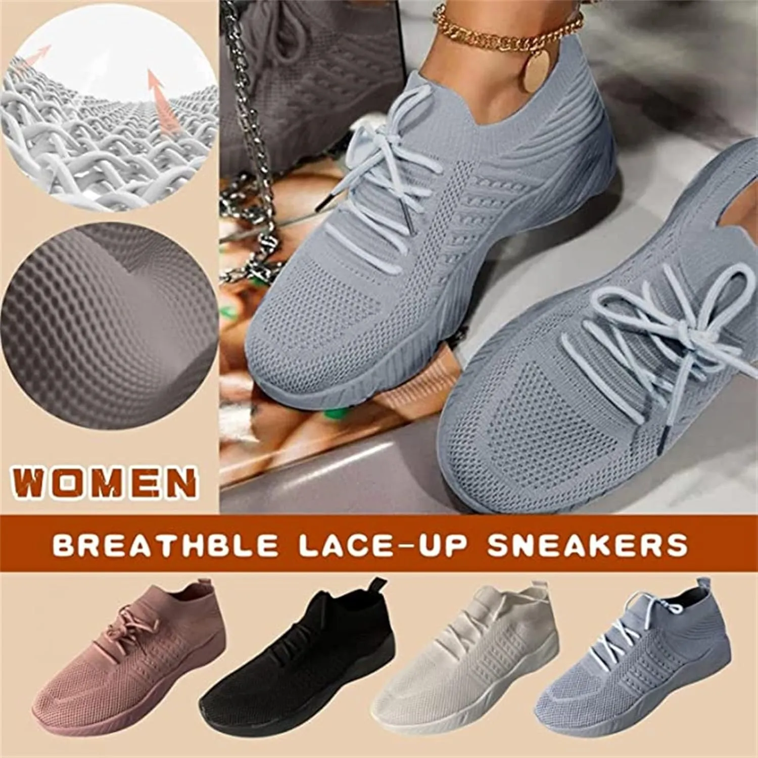 Ladmiple Tennis Shoes Womens Walking Running Athletic Shoes Slip On Casual Mesh-Comfortable Lightweight Workout Sneakers 2025