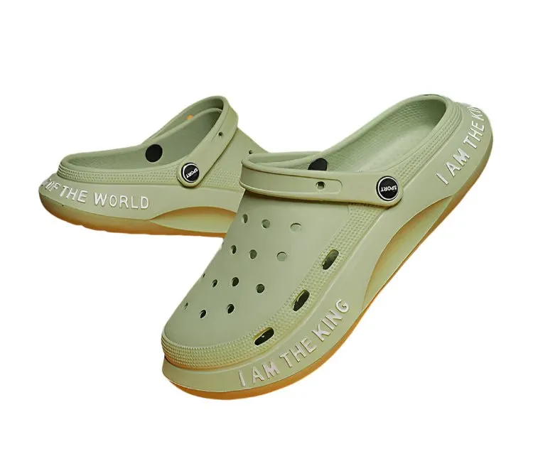 Men's Summer EVA Hole Beach Clogs Sandals Large Size 45