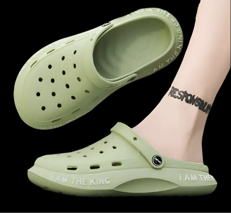 Men's Summer EVA Hole Beach Clogs Sandals Large Size 45
