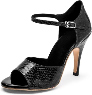 Minishion Women's High Heel Synthetic Tango Dance Sandals