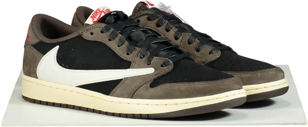 Nike CQ4277 Mocha Air Jordan 1 Low OG SP x Travis Scott Trainers 👟 UK 10 👟