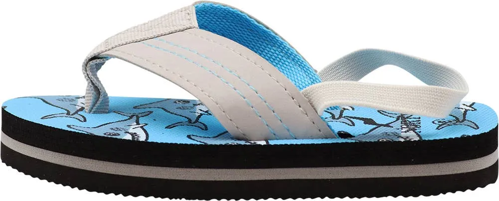 Norty TODDLER BOY'S 5-10 SANDAL WHALES BLUE GREY