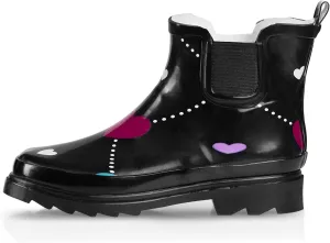 NORTY - Womens Ankle Rain Boots - Ladies Waterproof Winter Spring Garden Boot runs  size large