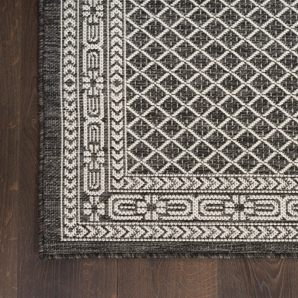 Nourison Garden Spring Indoor/Outdoor Rug Collection, Meadow Black
