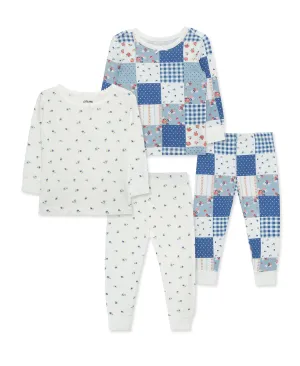 Patchwork 4-Piece Pajama Set (12M-24M)