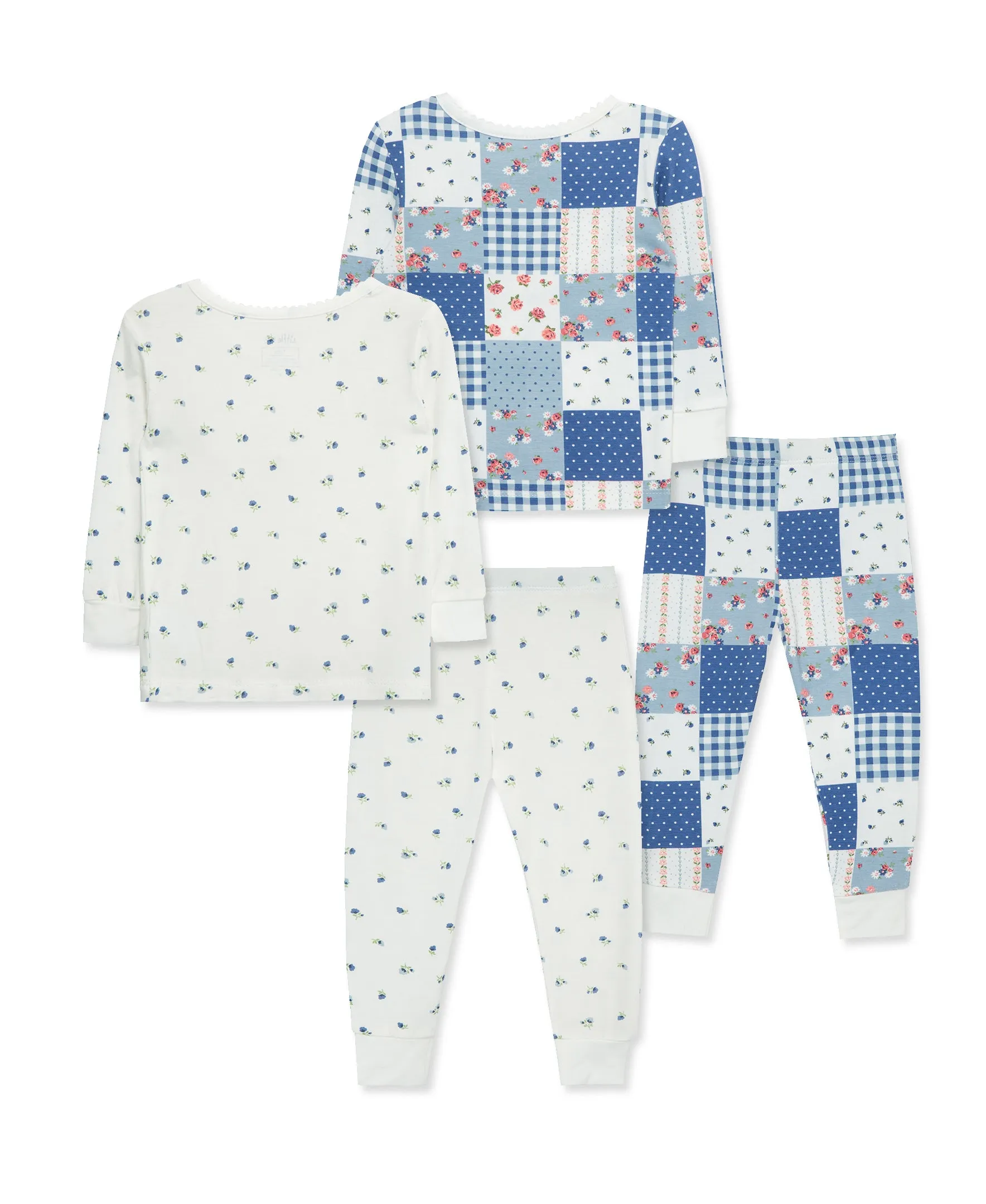 Patchwork 4-Piece Pajama Set (12M-24M)