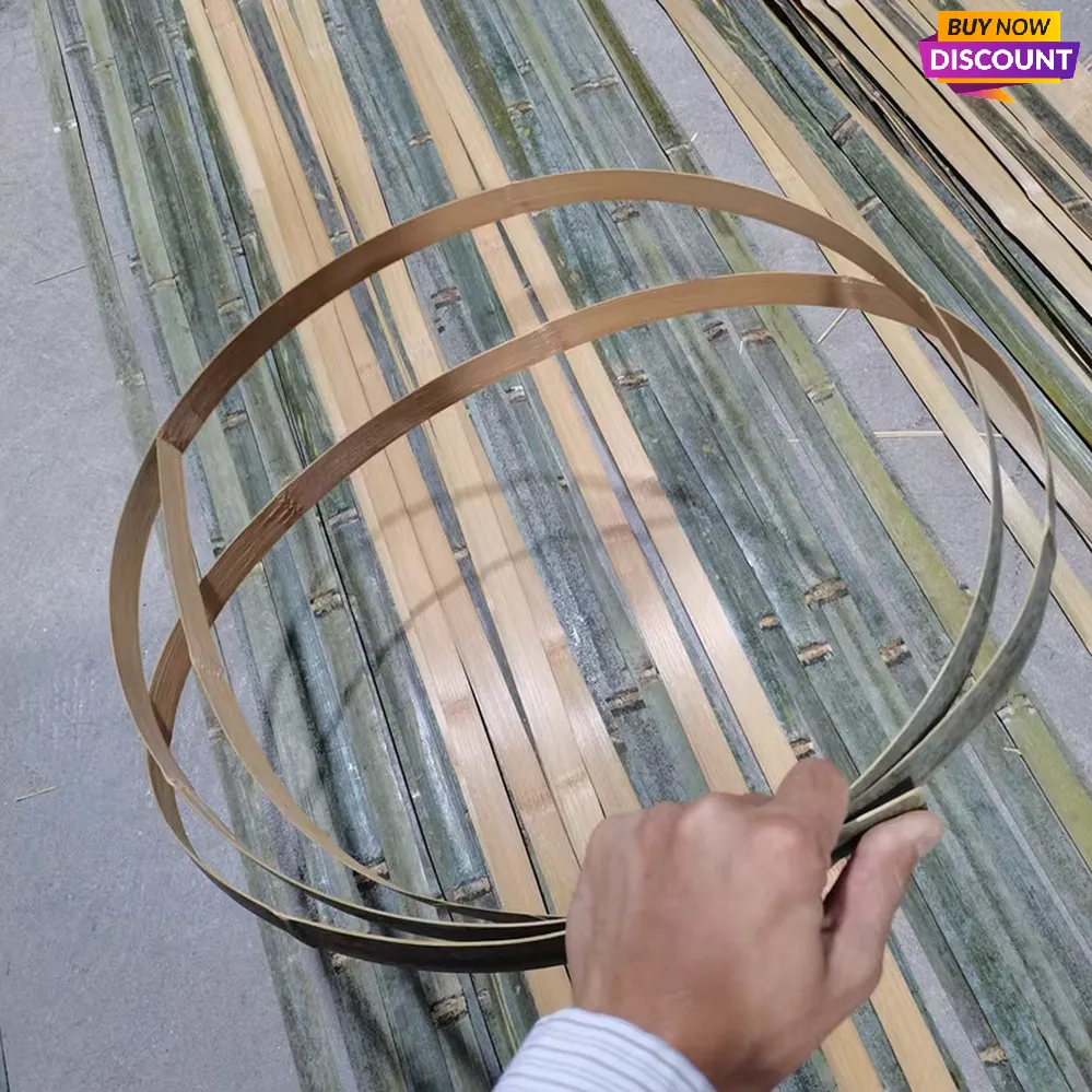 Rare and Comprehensive Size length:195cm/77" Skinned Bamboo Strips/Flats for Bamboo Weaving&handicraft making