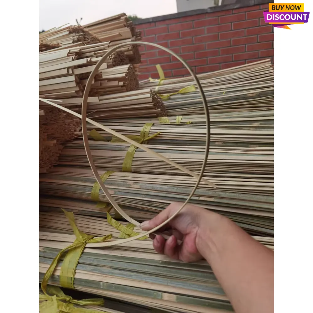 Rare and Comprehensive Size length:195cm/77" Skinned Bamboo Strips/Flats for Bamboo Weaving&handicraft making