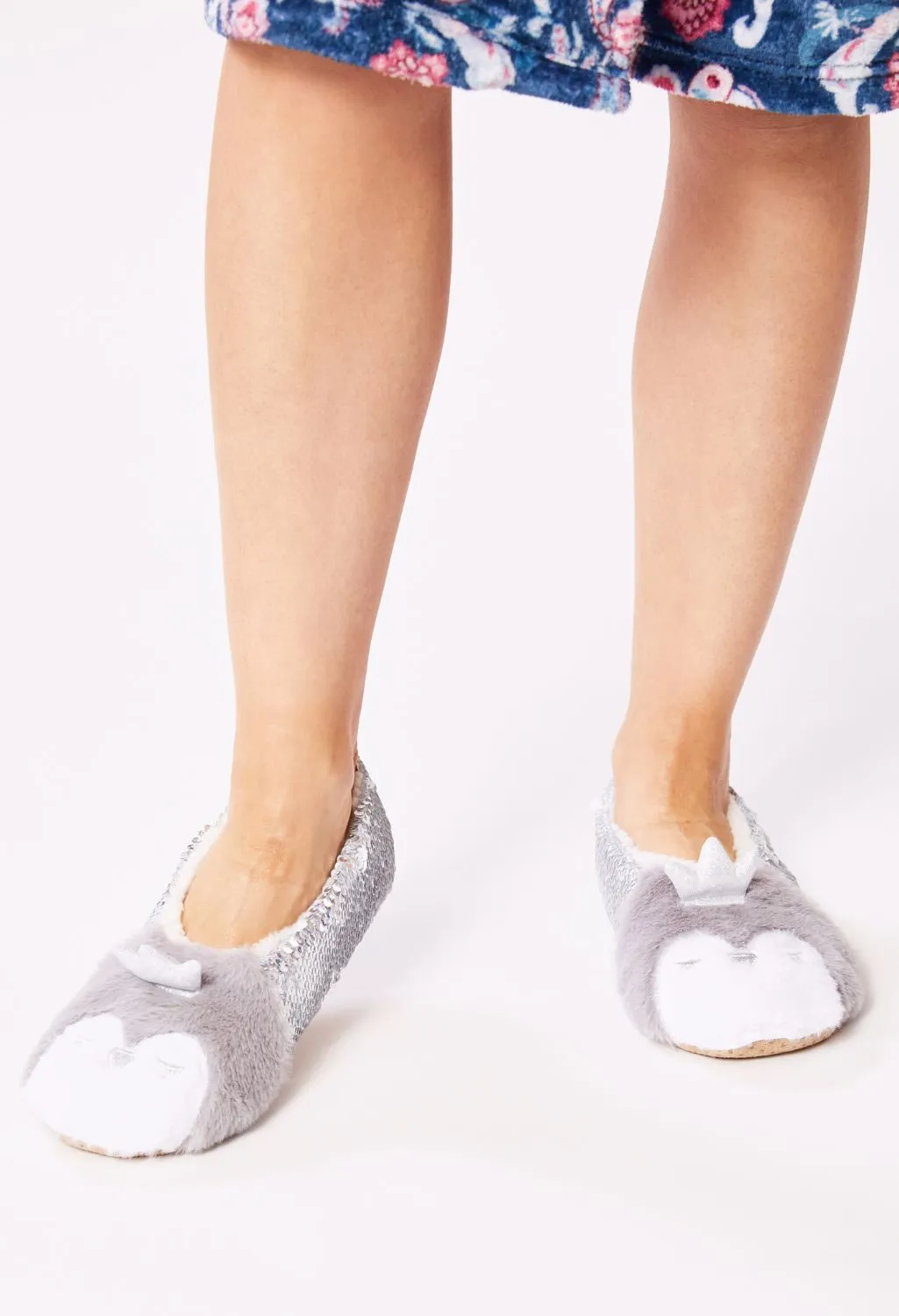 Sequin Animal Cozy Footsies
