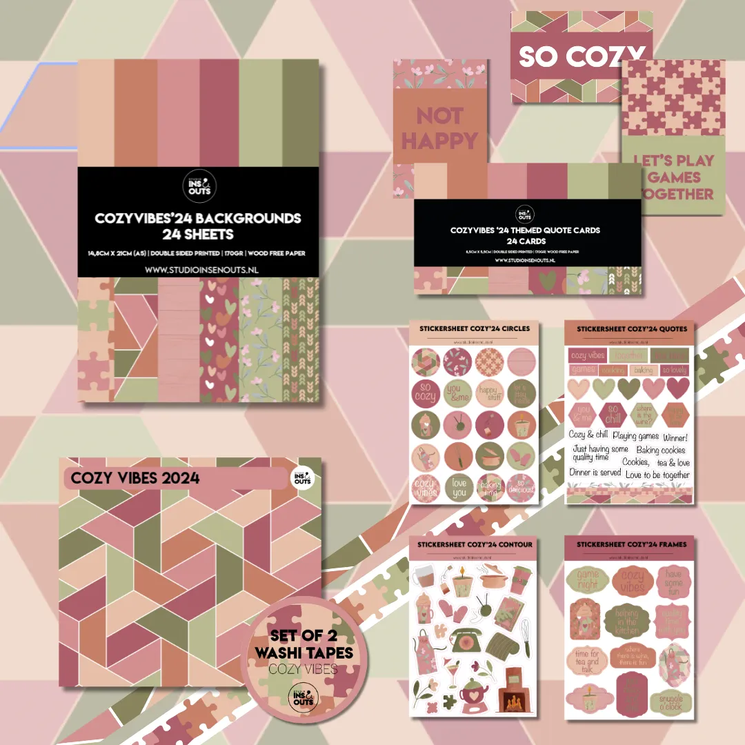 Set van 2 washi tapes | Cozy'24