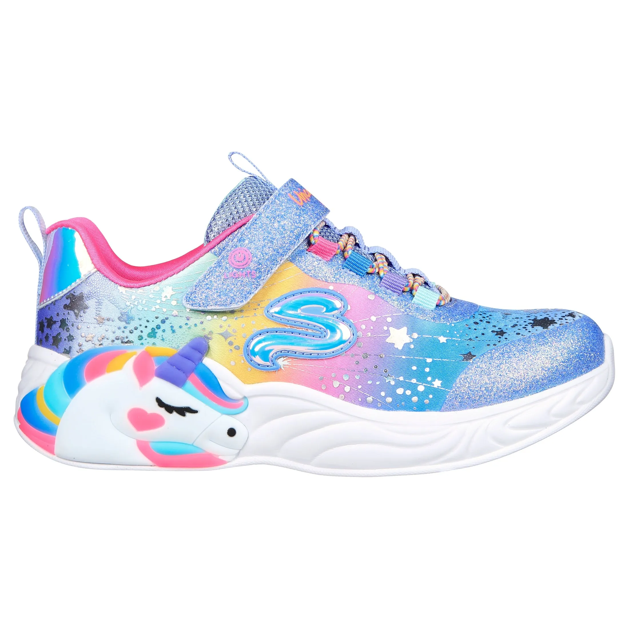 Skechers 302311L S Lights - Unicorn Dreams Blue Multi