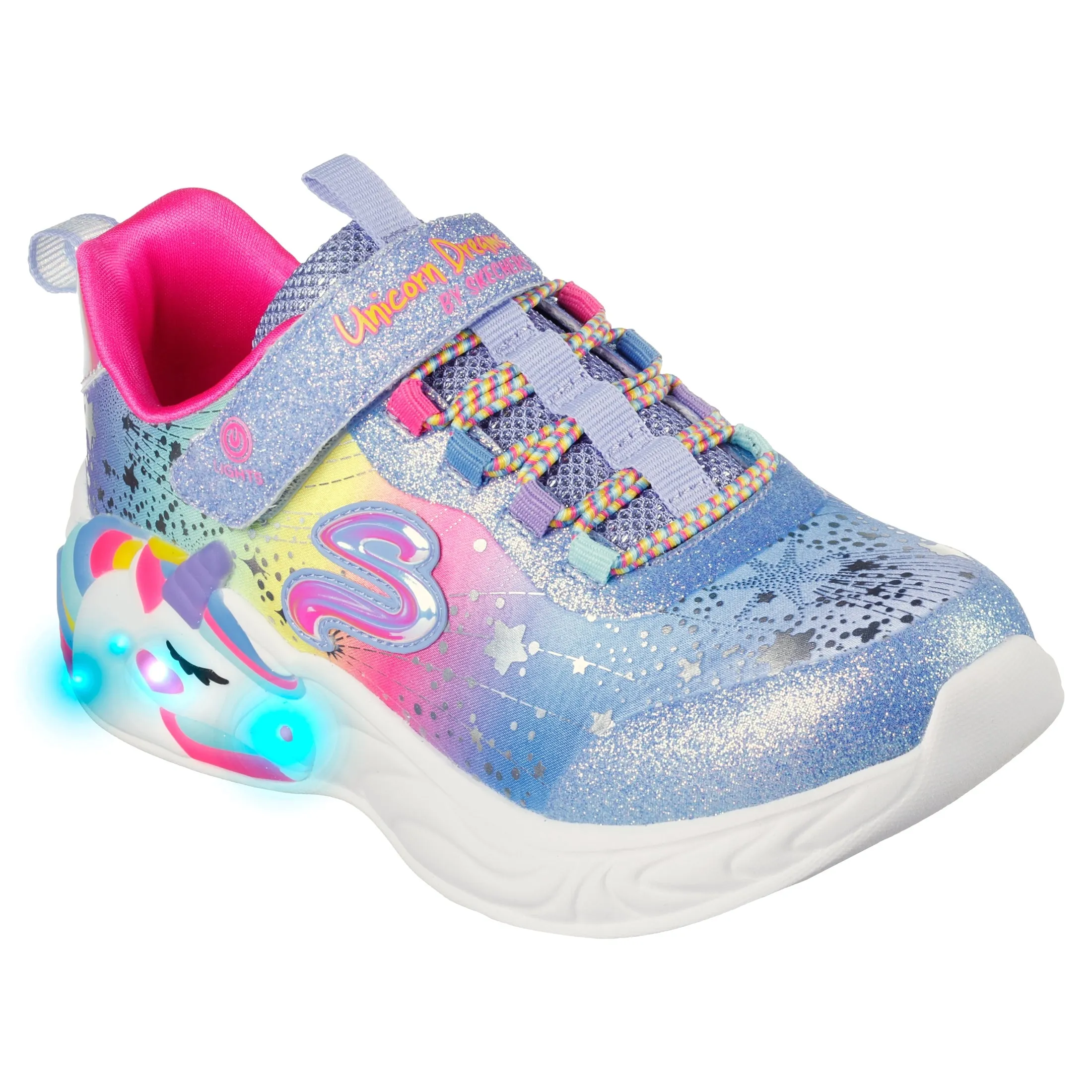 Skechers 302311L S Lights - Unicorn Dreams Blue Multi