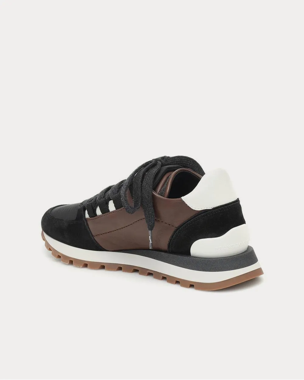 Suede and leather Black Low Top Sneakers