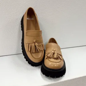 Sunniva Leather Loafer - Tan