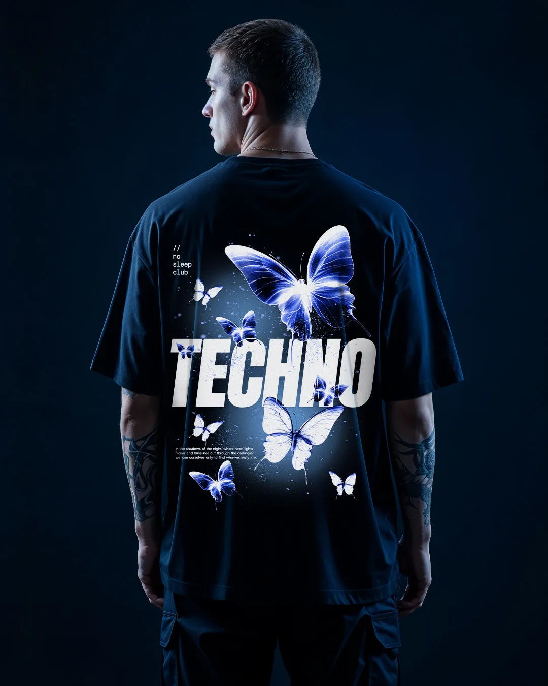 Techno Butterfly Oversized Shirt - Spring Collection