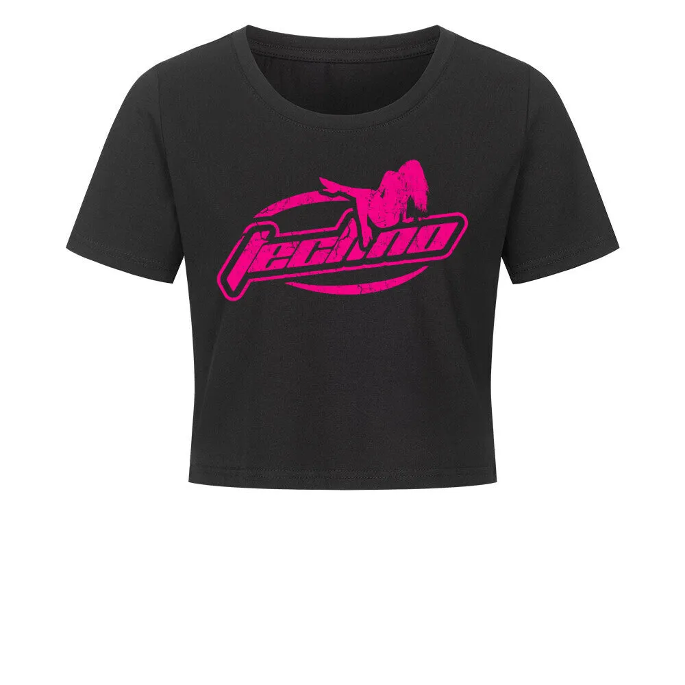 TECHNO LOGO CROPPED TEE - SPRING COLLECTION