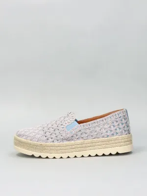 TEXTILE ESPADRILLES - BLUE