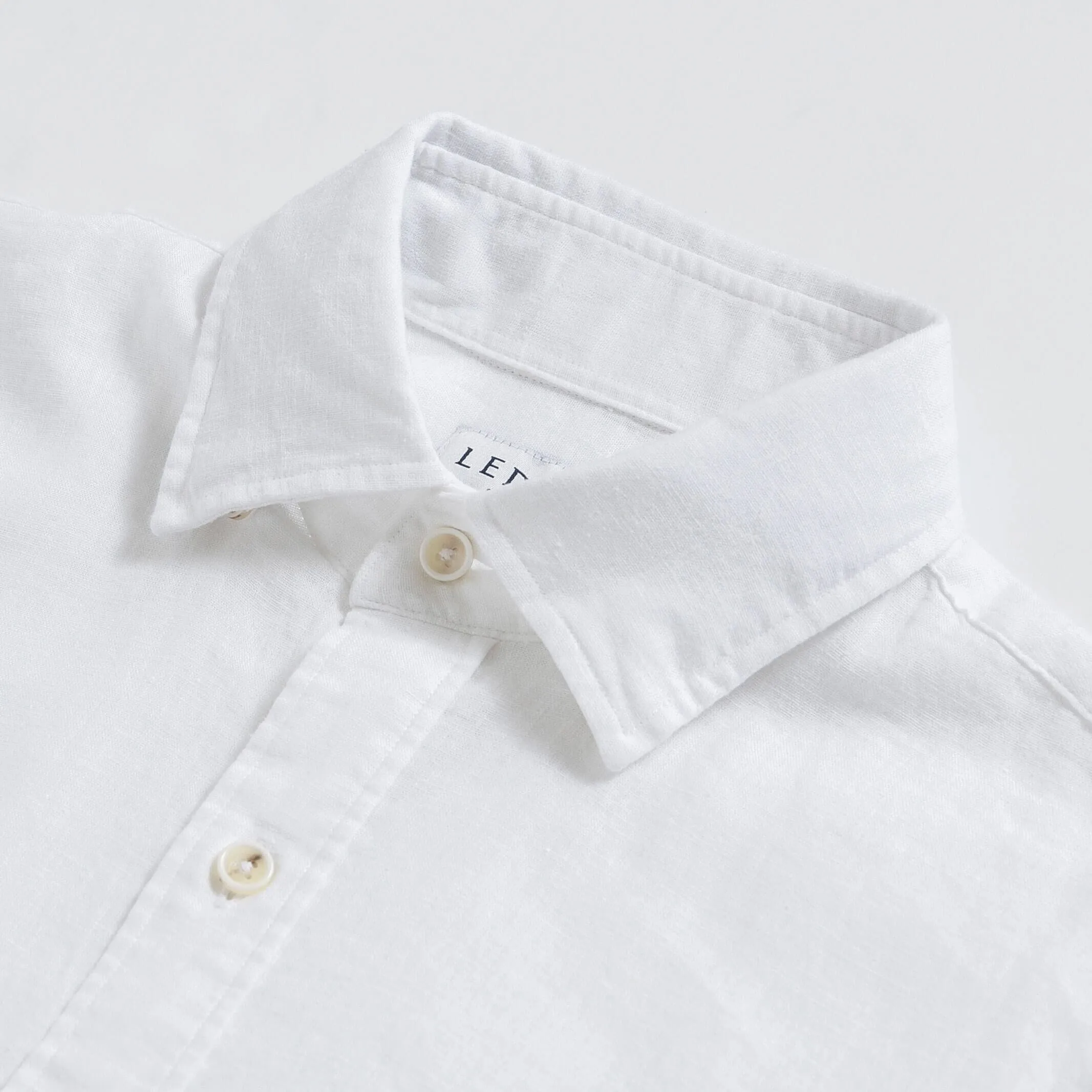 The White Barlotta Linen Custom Shirt