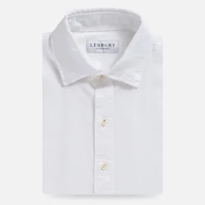 The White Barlotta Linen Custom Shirt