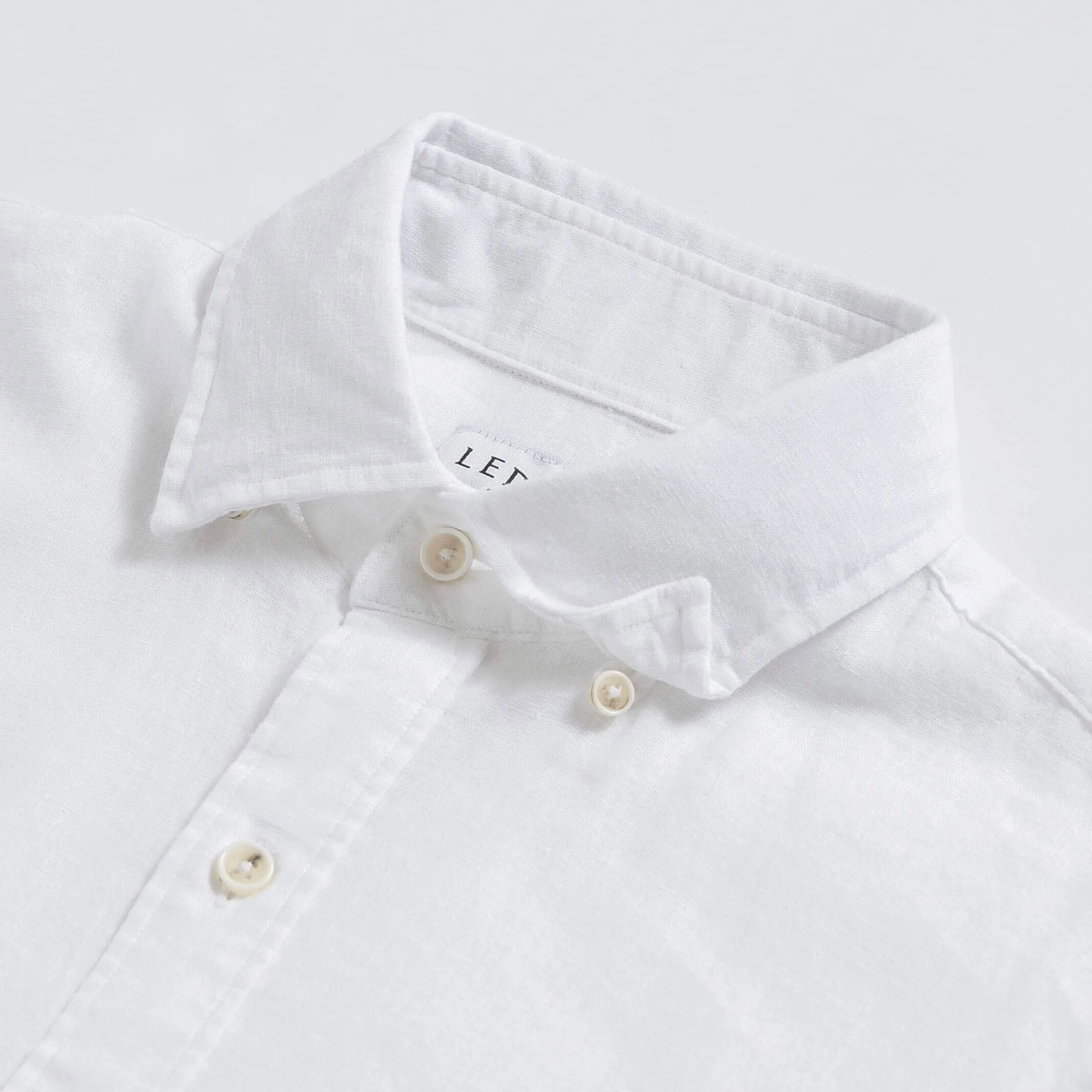 The White Barlotta Linen Custom Shirt