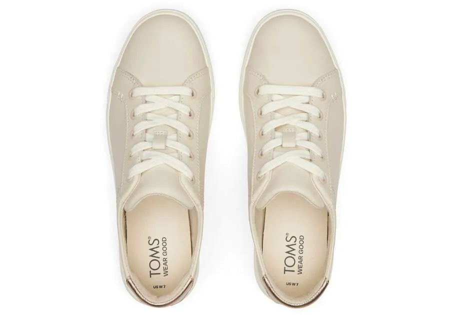 TOMS Womens Kameron Lace-Up Trainers - Fog / Metallic