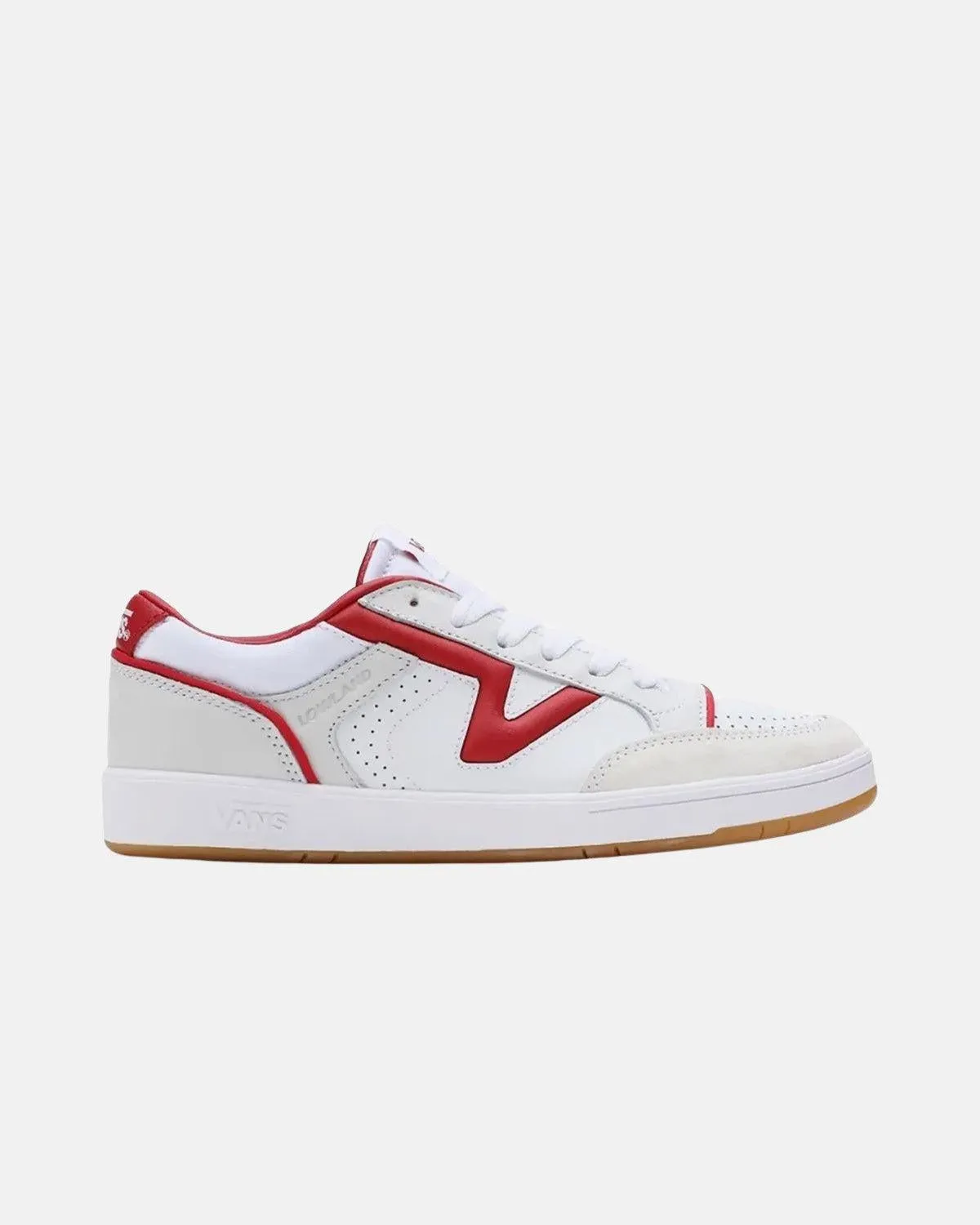 VANS LOWLAND COMFYCUSH JUMP TRAINERS WHITE RED