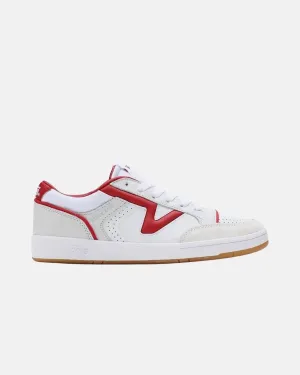 VANS LOWLAND COMFYCUSH JUMP TRAINERS WHITE RED