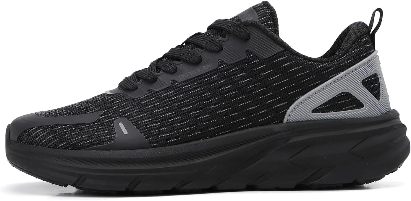 Wide Toe Box Shoes for Men | Men's Wide Walking Shoes Comfortable | Running Shoes Extra Wide Width Cushioned | Wide Sneakers Breathable for Tennis Gym WorkOut Fasciitis Swelling Bunion Plantar