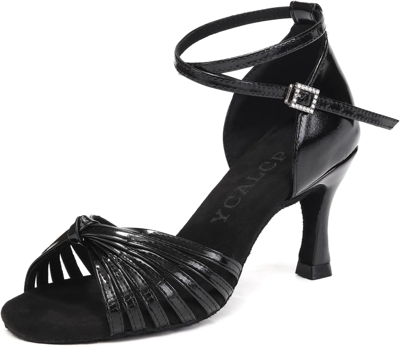 Women's Latin Dance Shoes Satin Professional Ballroom Salsa Dancing Shoes Open Toe Practice Performance Jazz Tap Dance Shoes